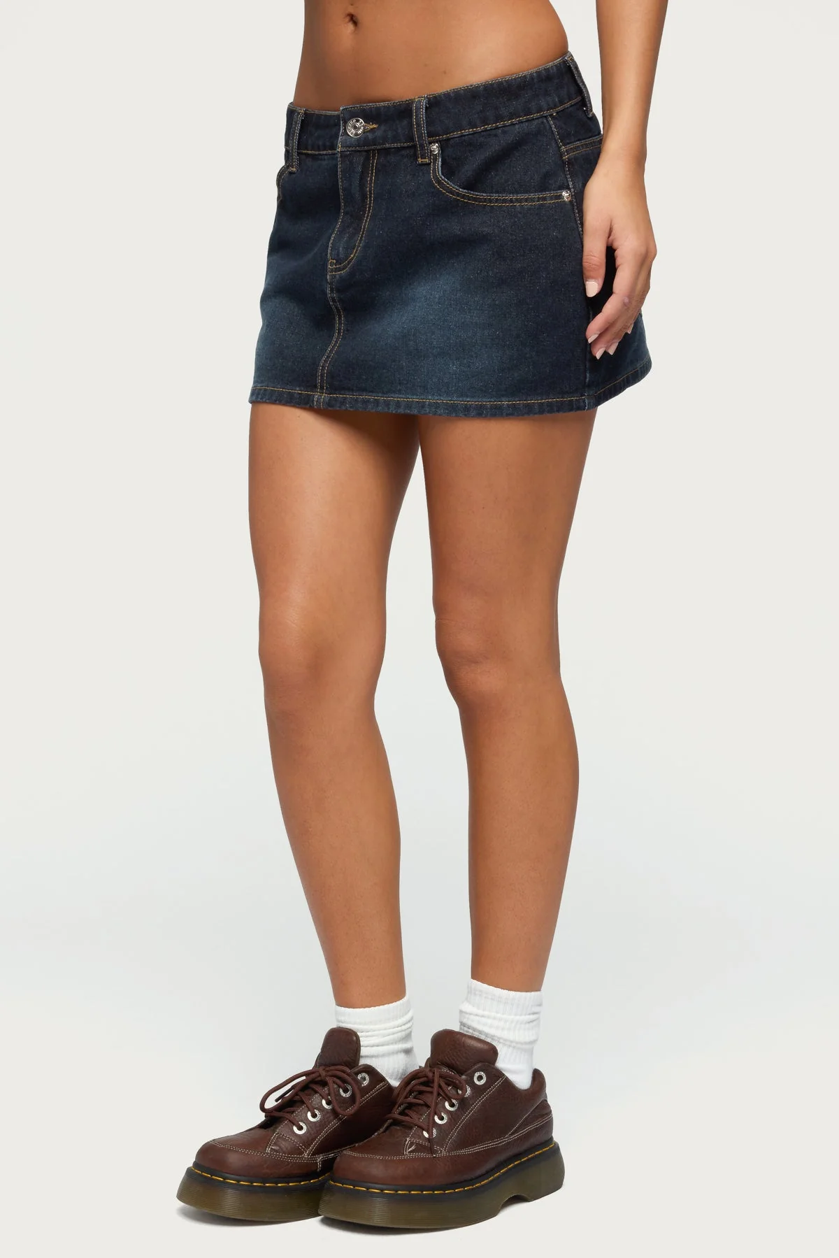 Chiara Denim Micro Skirt - Image 3