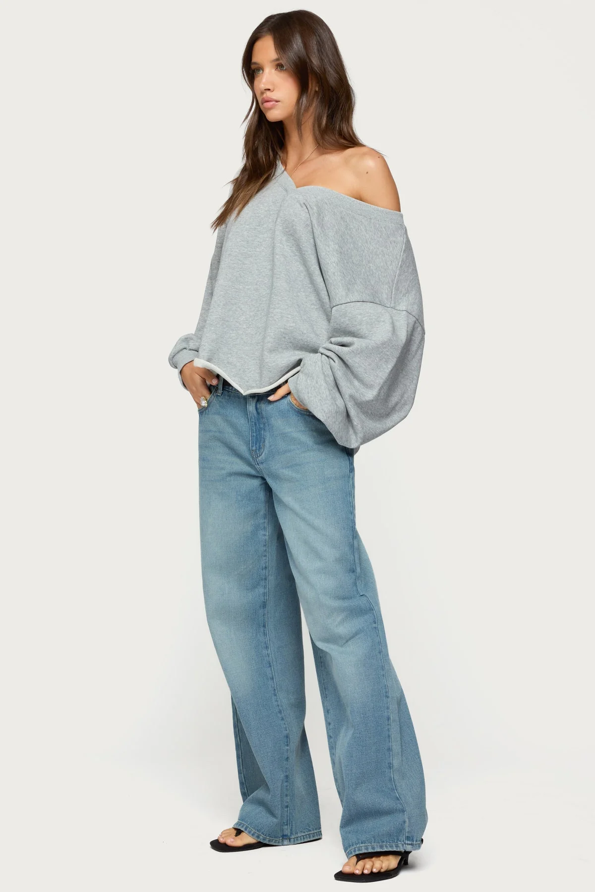 Raelynn Washed Low Rise Baggy Jeans - Image 3