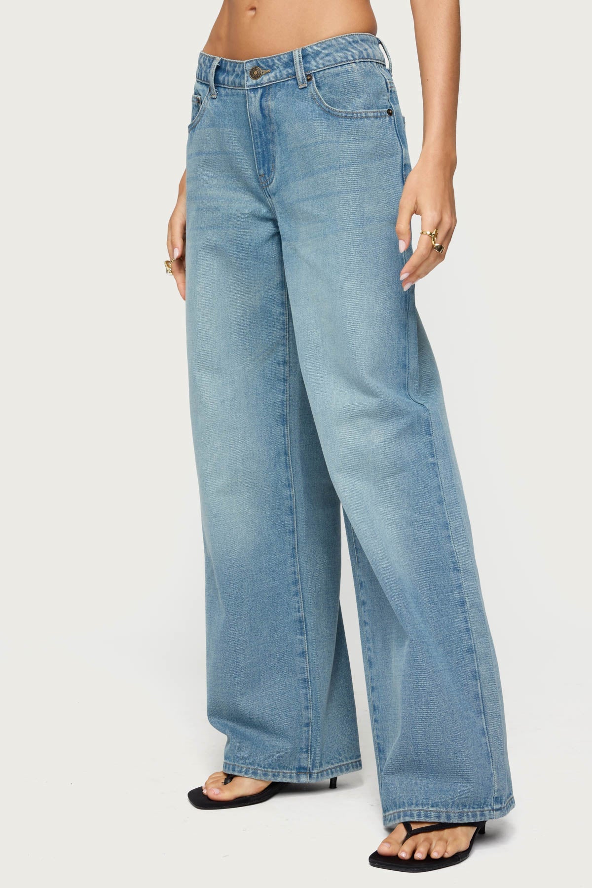 Raelynn Washed Low Rise Baggy Jeans - Image 4