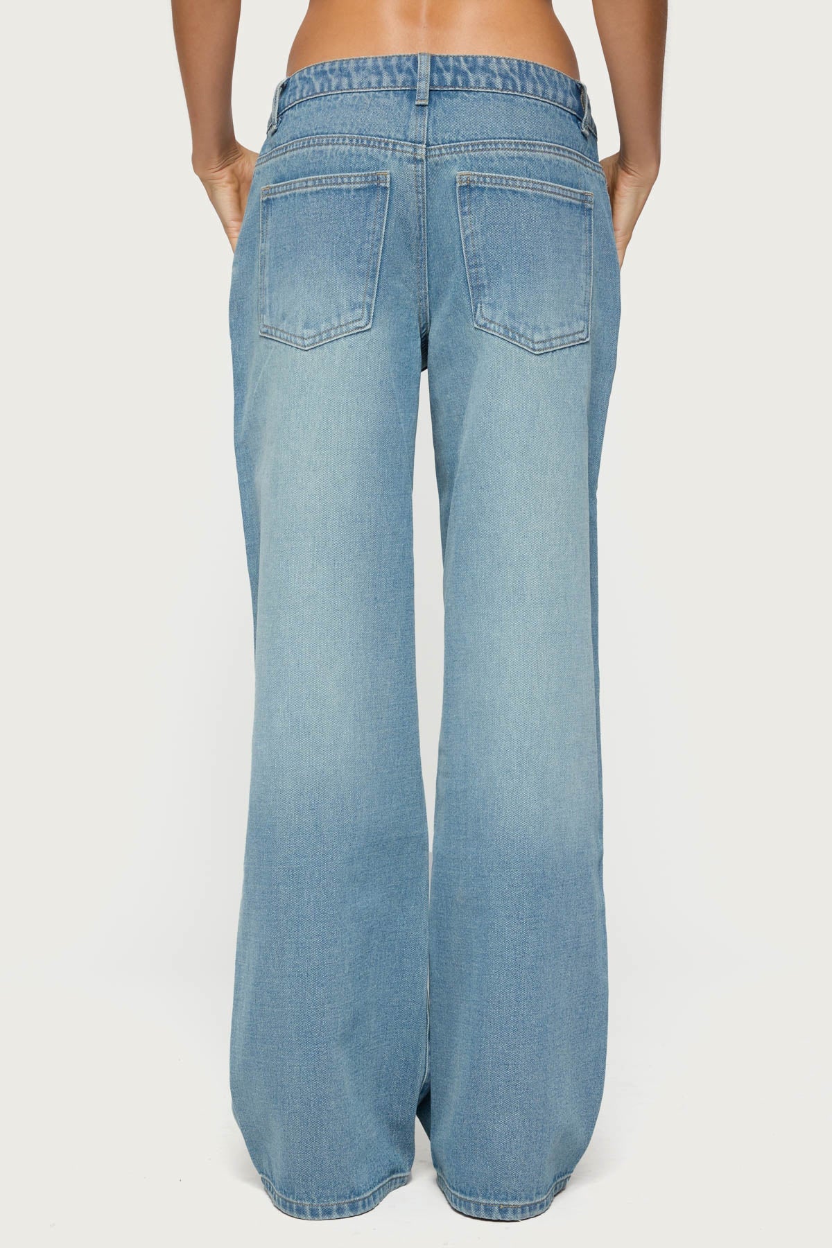 Raelynn Washed Low Rise Baggy Jeans - Image 5