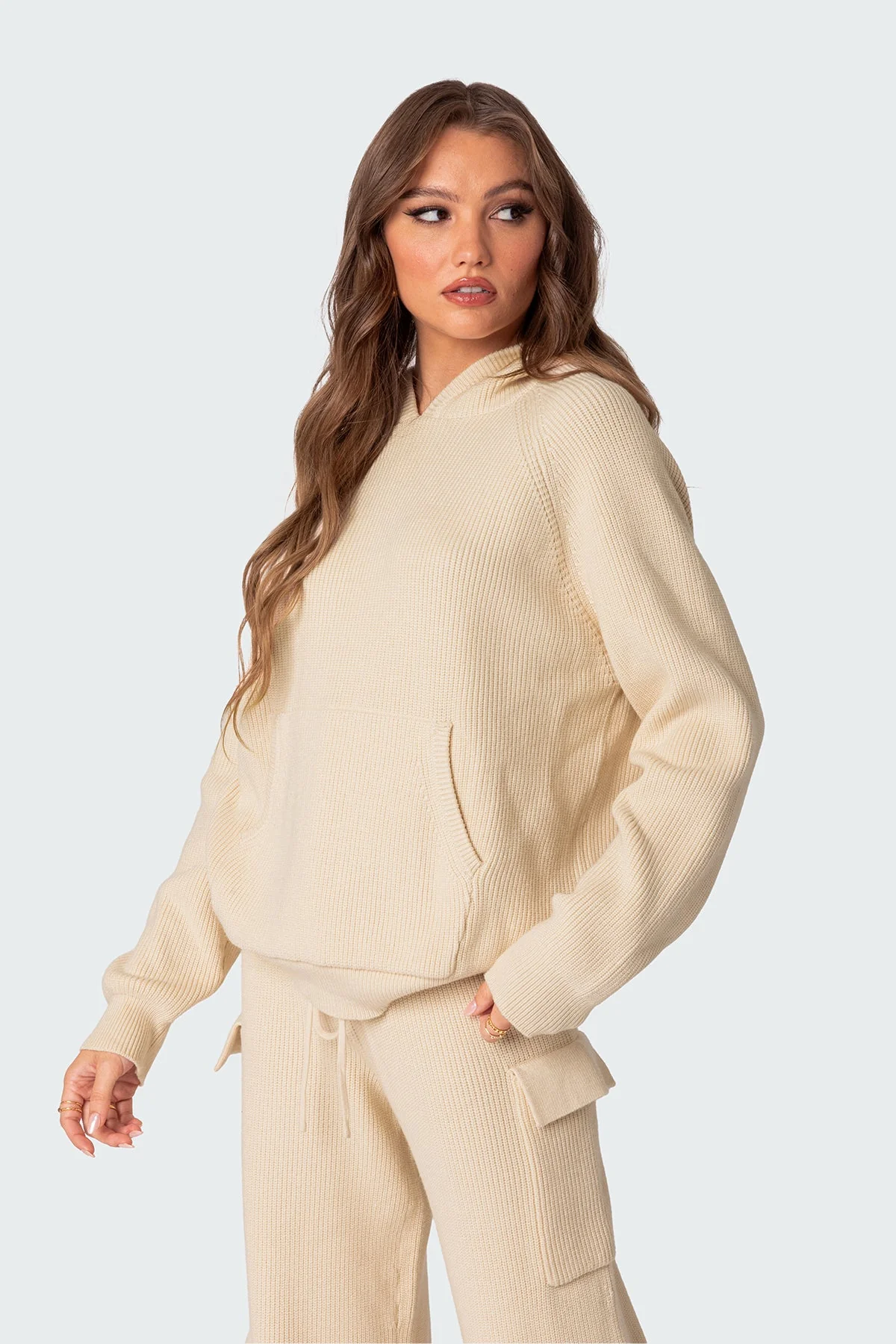 Wynter Oversized Knit Hoodie - Image 3