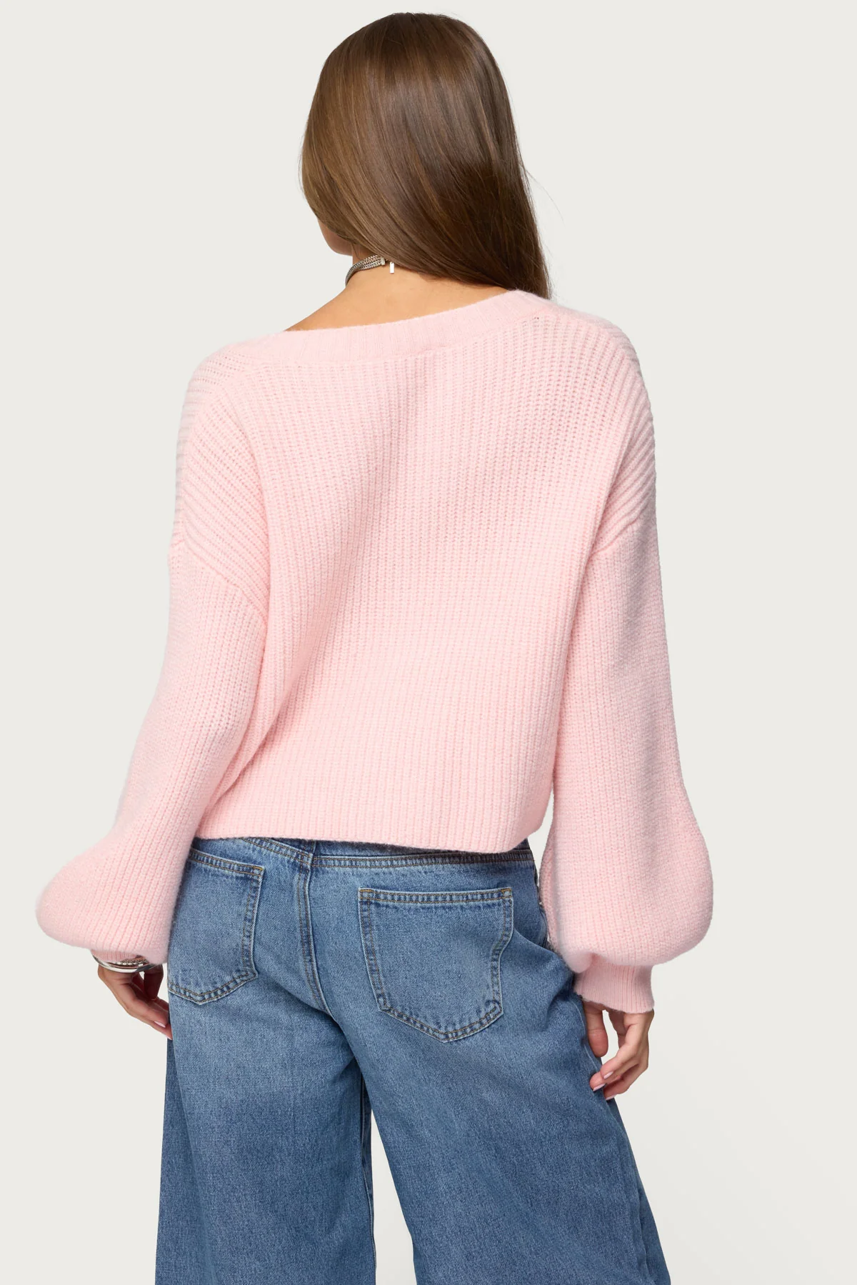 Sabrina Chunky Knit Cropped Cardigan - Image 5