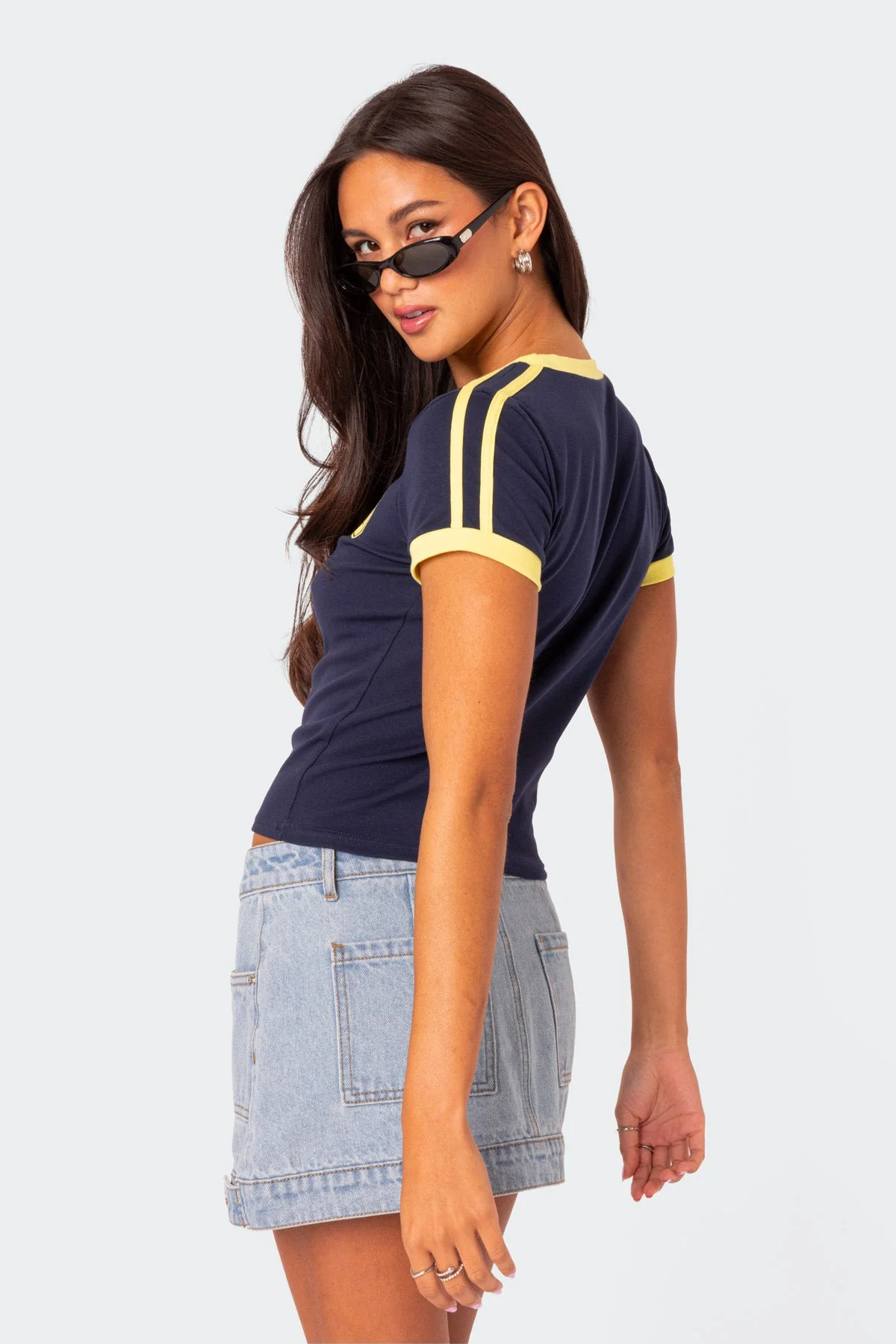 Kassidy Contrast T Shirt - Image 5