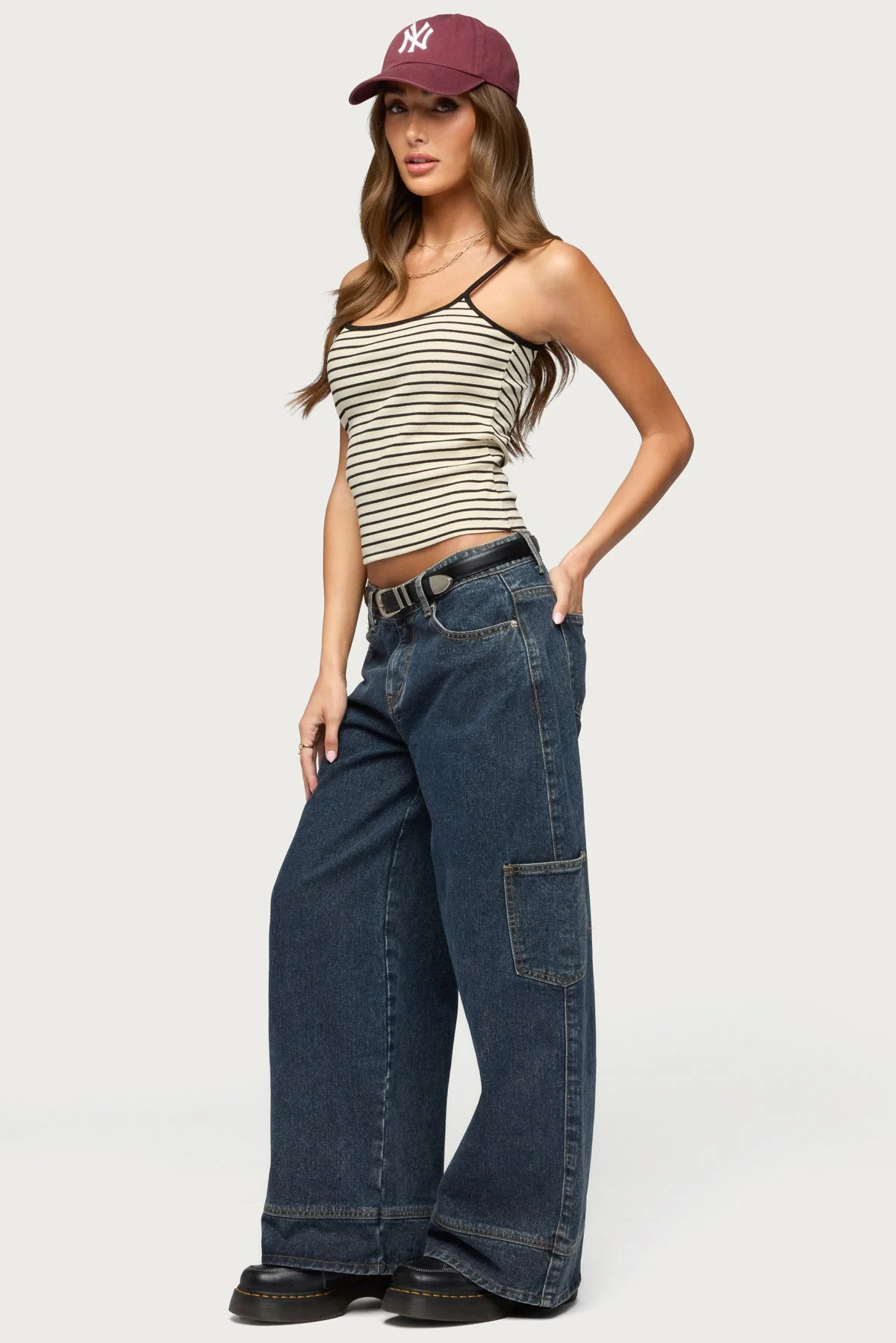 Gretta Striped Ribbed Tank  Top - Image 4