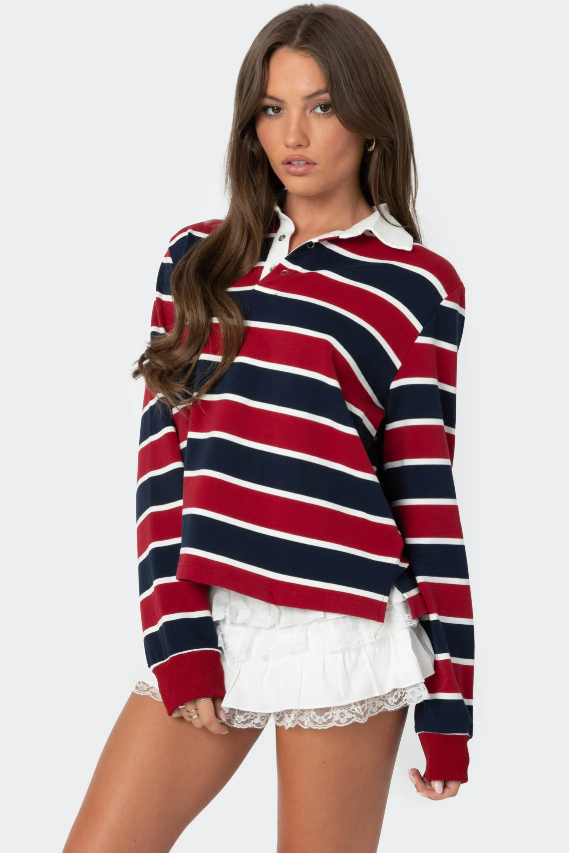 Hanna Striped Collared Shirt - Image 3