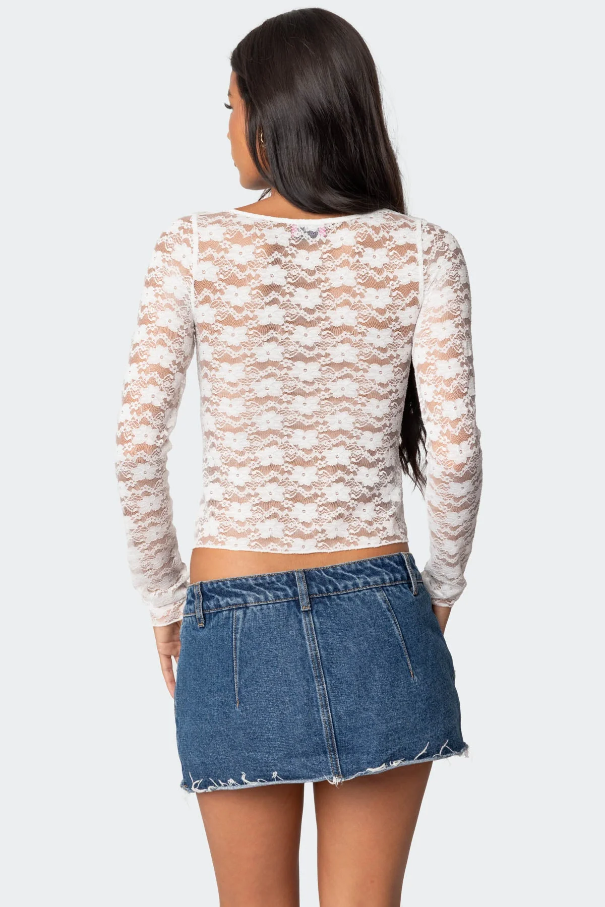 Mykonos Sheer Lace Top - Image 5