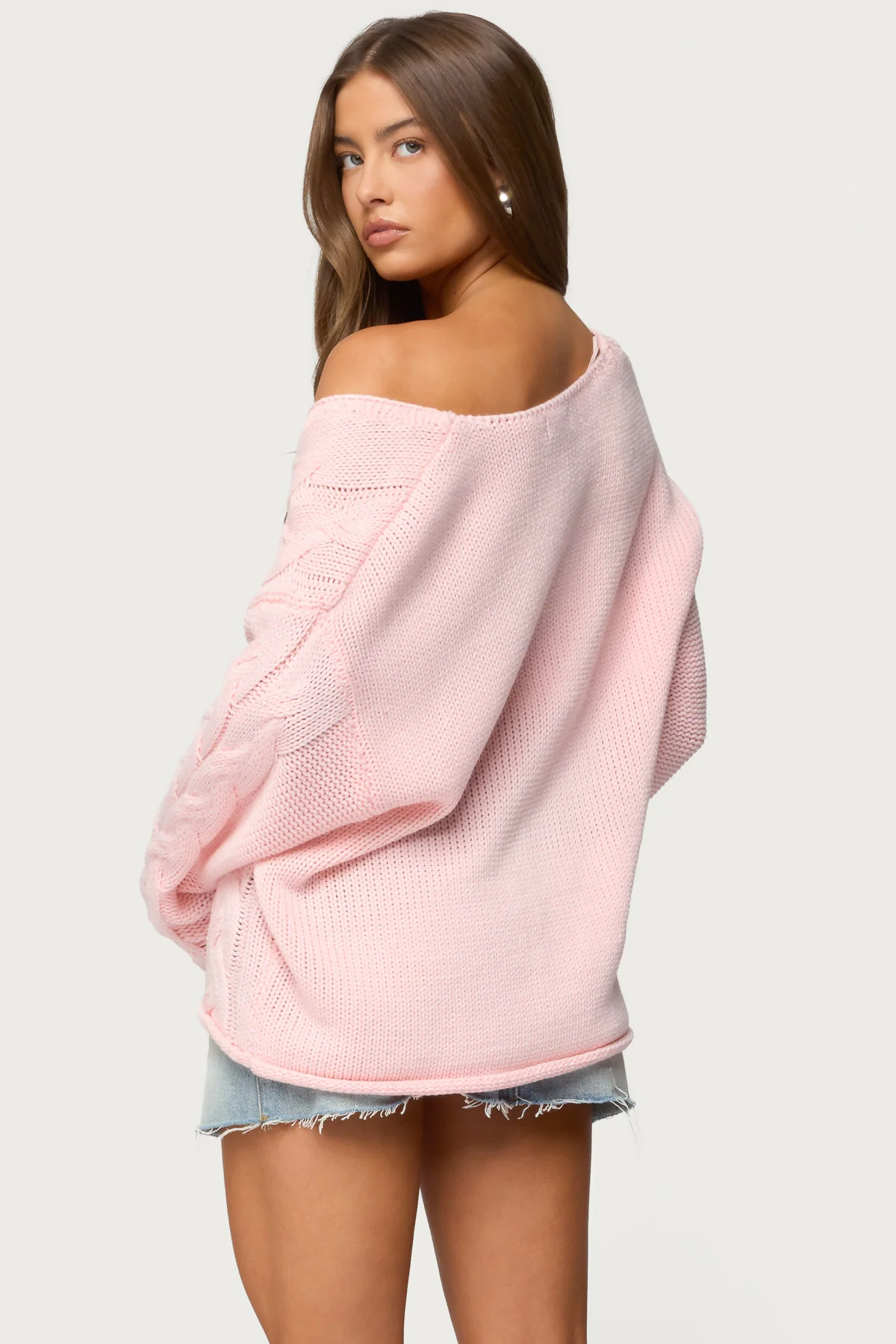 Inga Oversized Cable Knit Sweater - Image 4