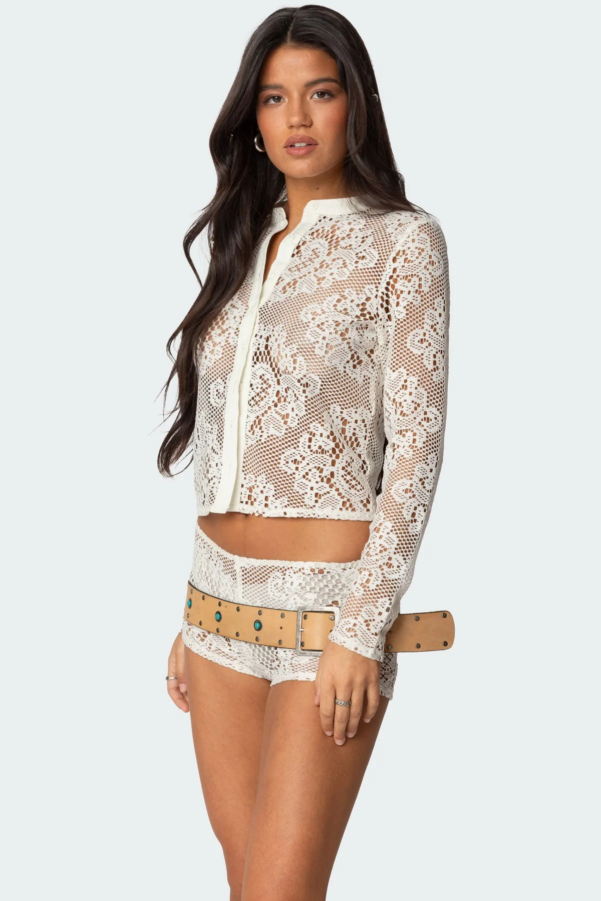Peyson Sheer Lace Top - Image 4