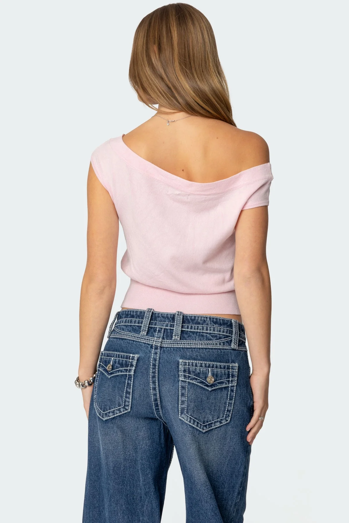 Michaela Off Shoulder Knit Top - Image 6