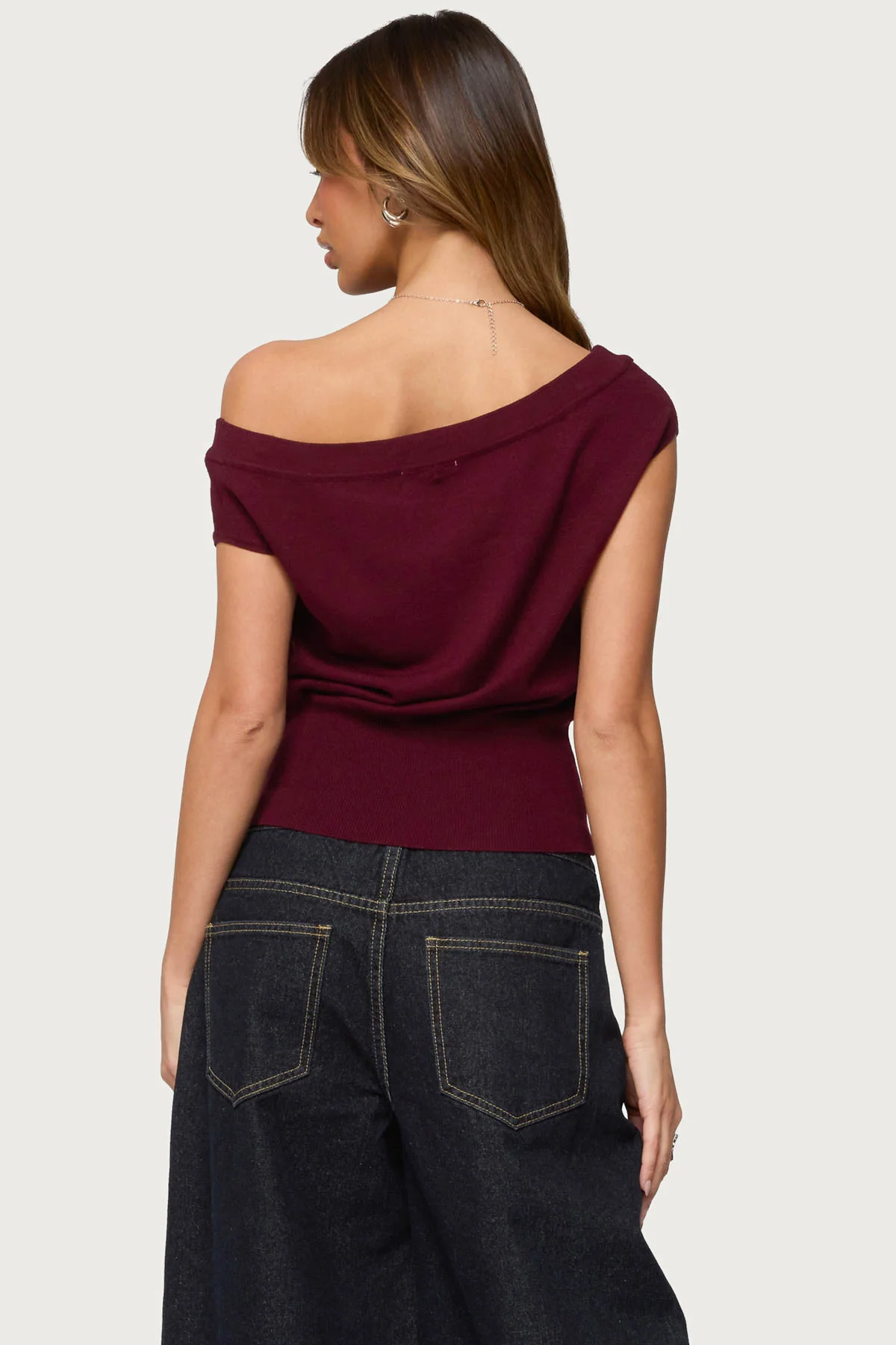 Michaela Off Shoulder Knit Top - Image 5