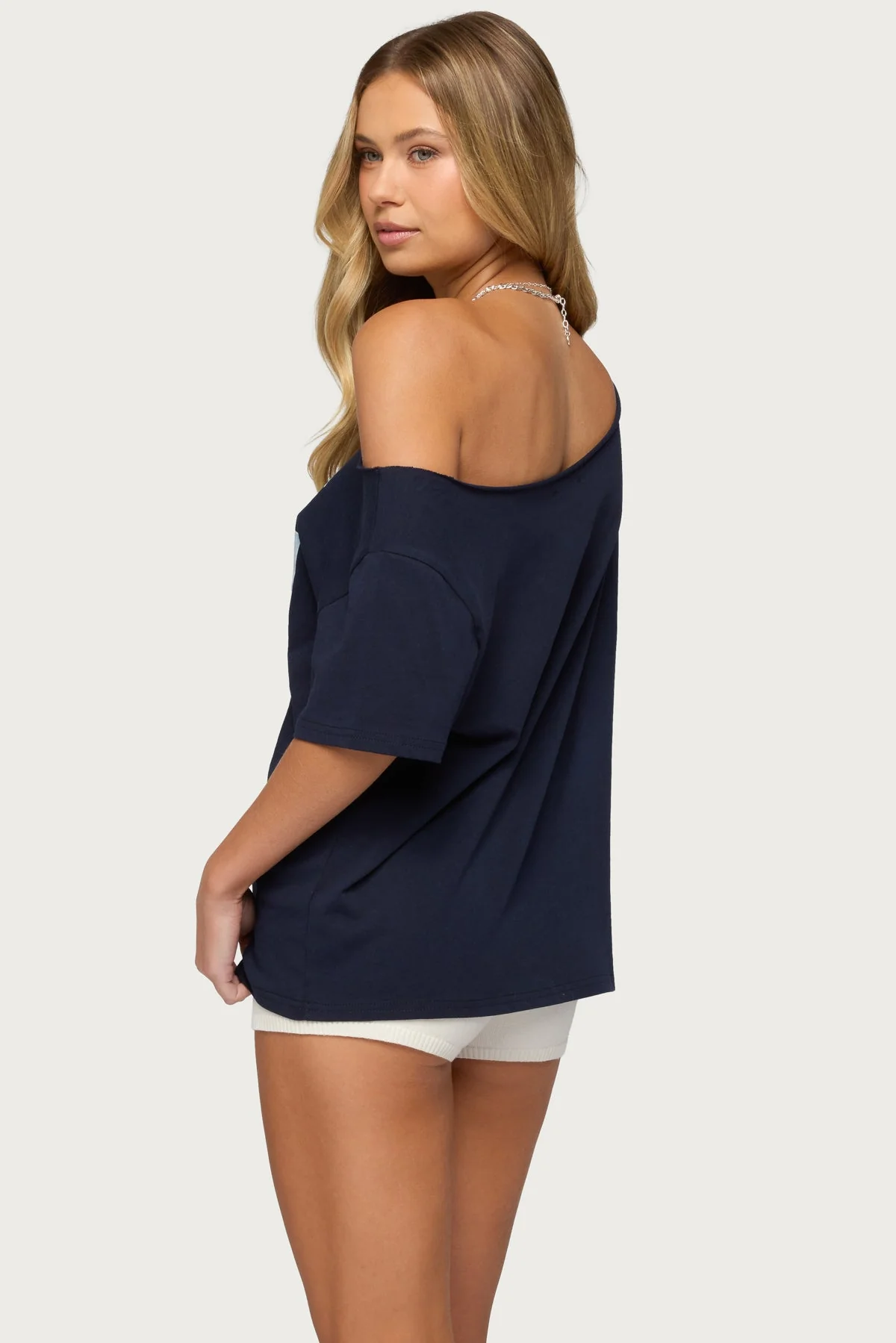 Hawaiian Babe Off Shoulder T Shirt - Image 4