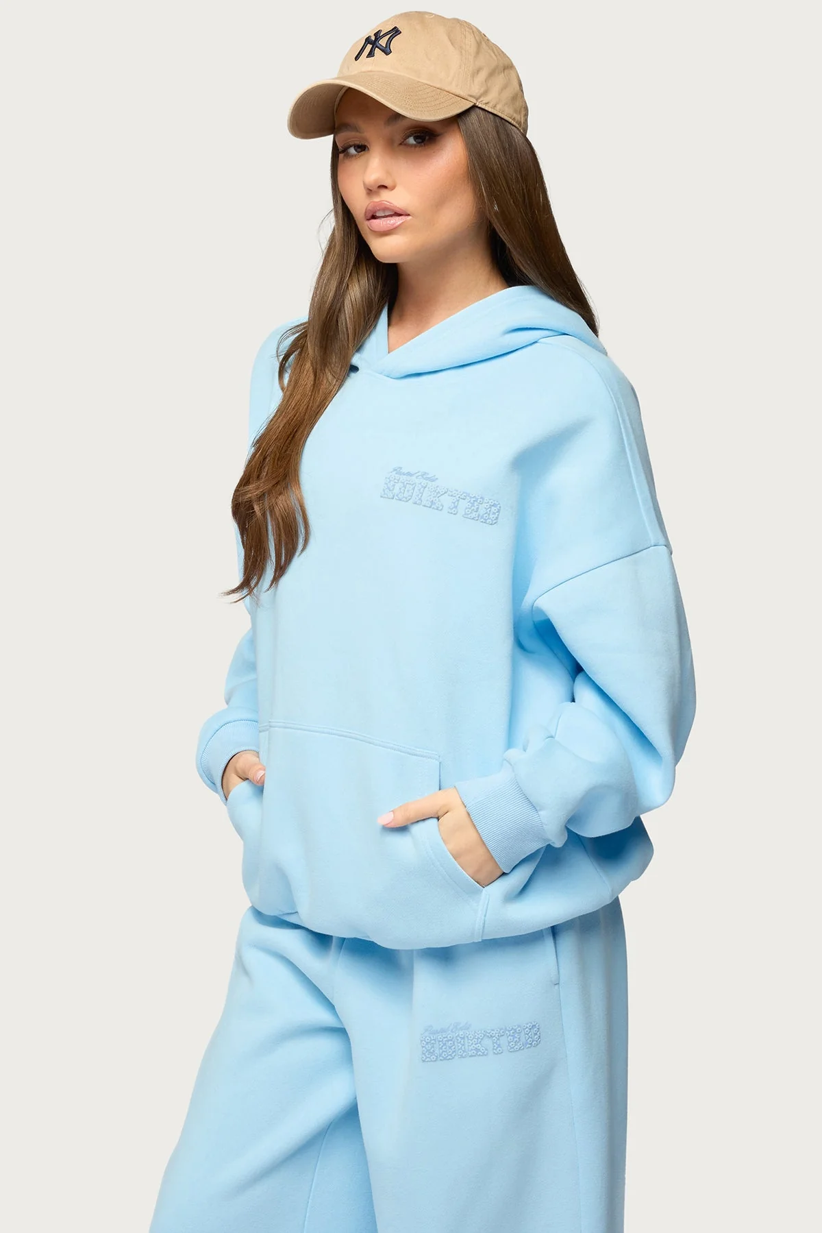 Pastel Edit Edikted Oversized Hoodie - Image 4