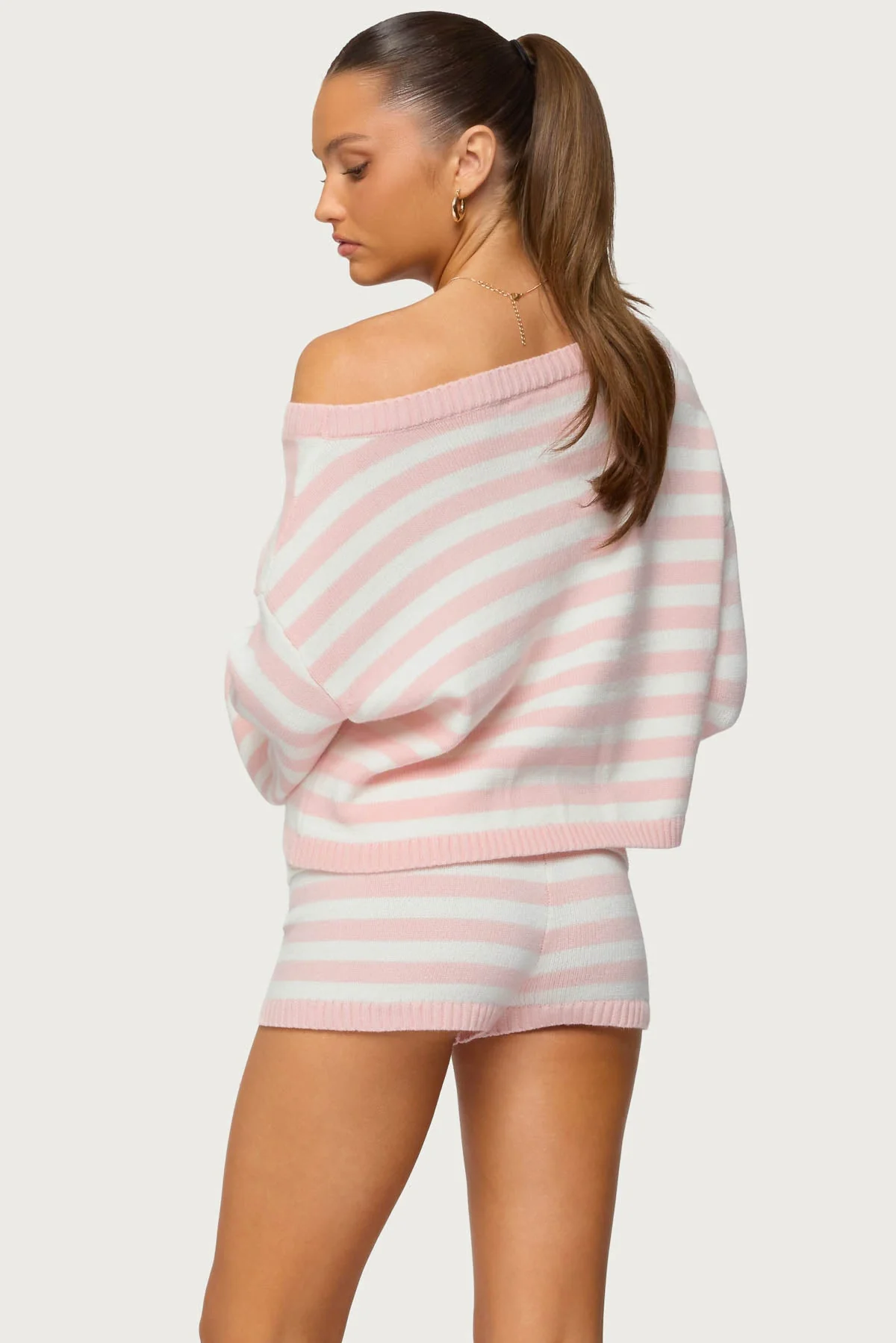 Saphi Striped Oversized Knit Sweater - Image 4