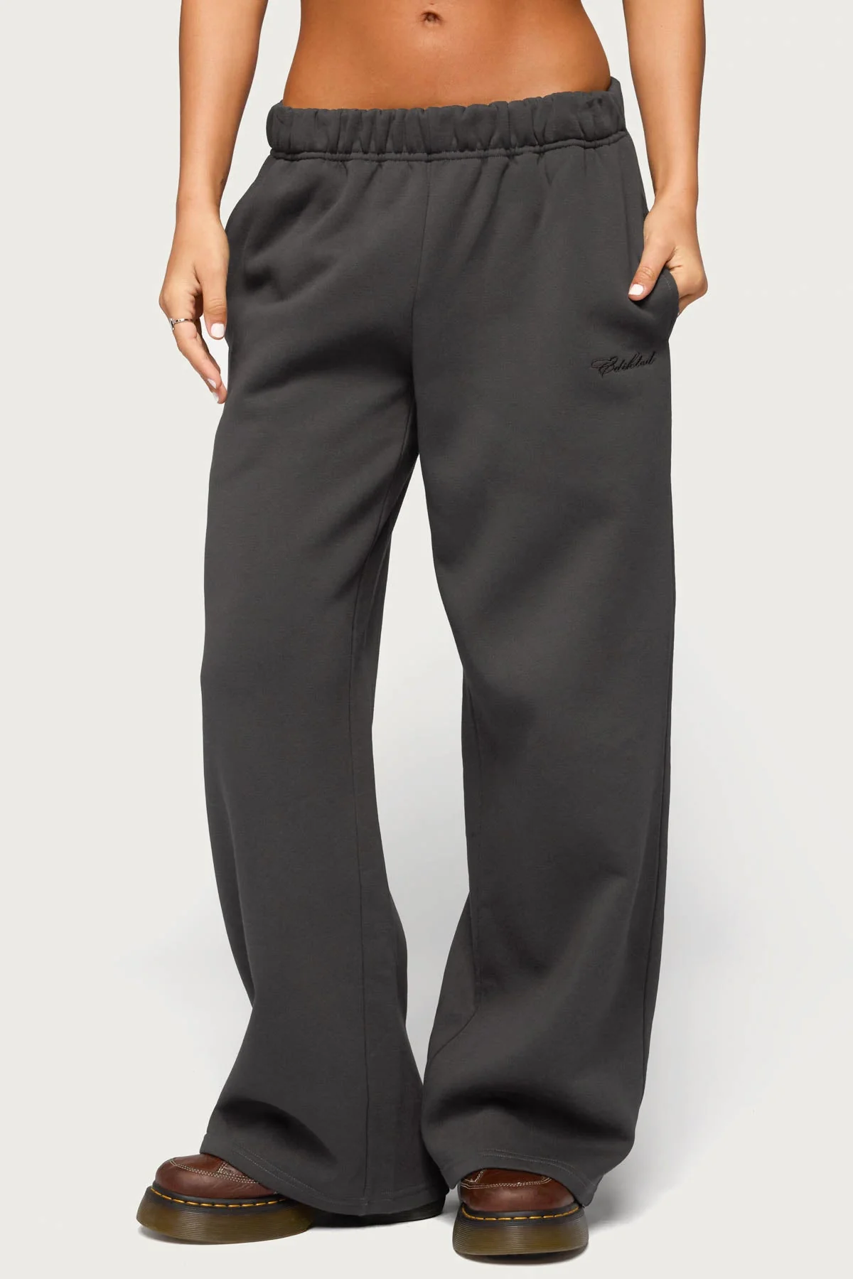 Basic Girl Wide Leg Edikted Joggers - Image 4