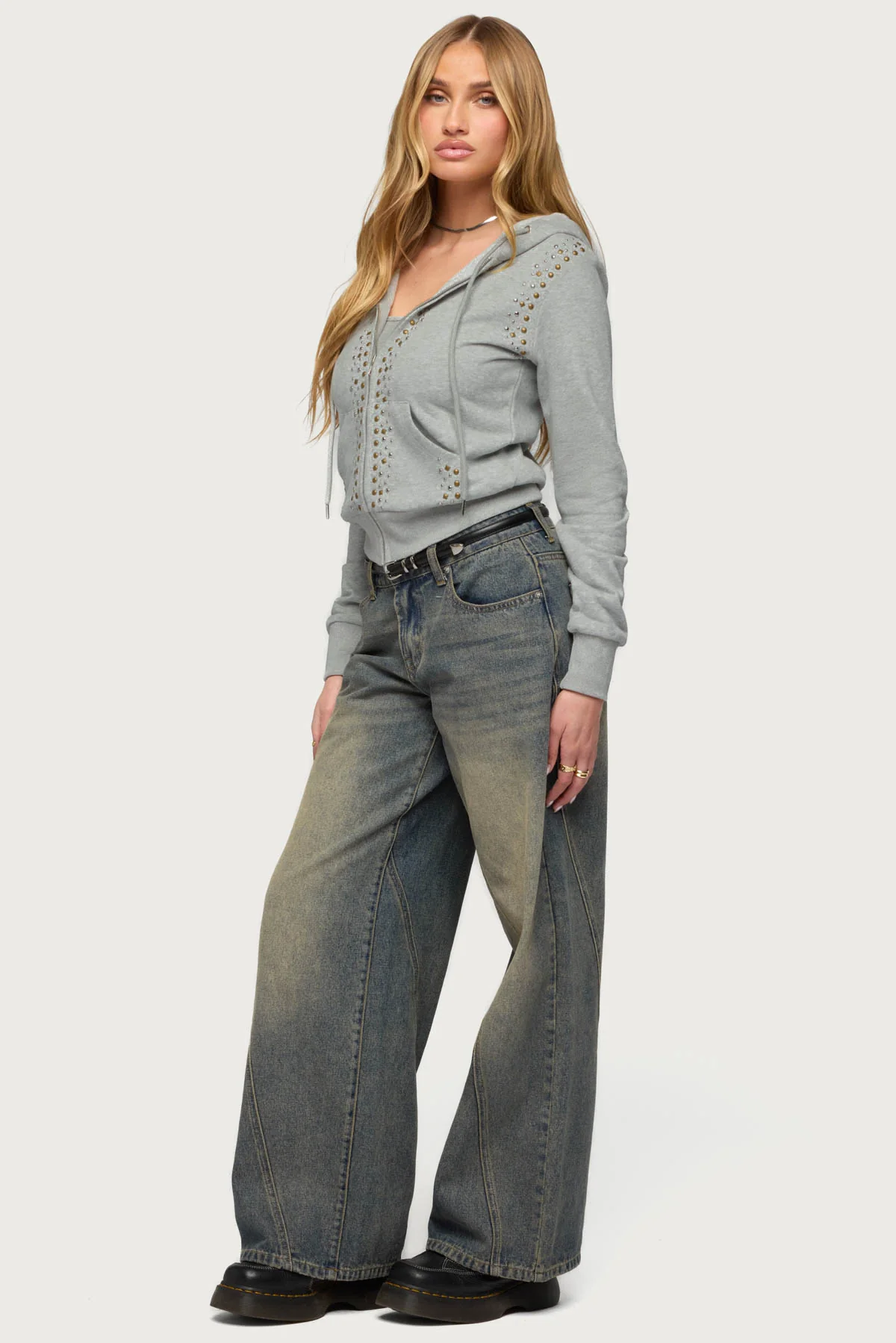 Patricia Studded Zip Up Hoodie - Image 5