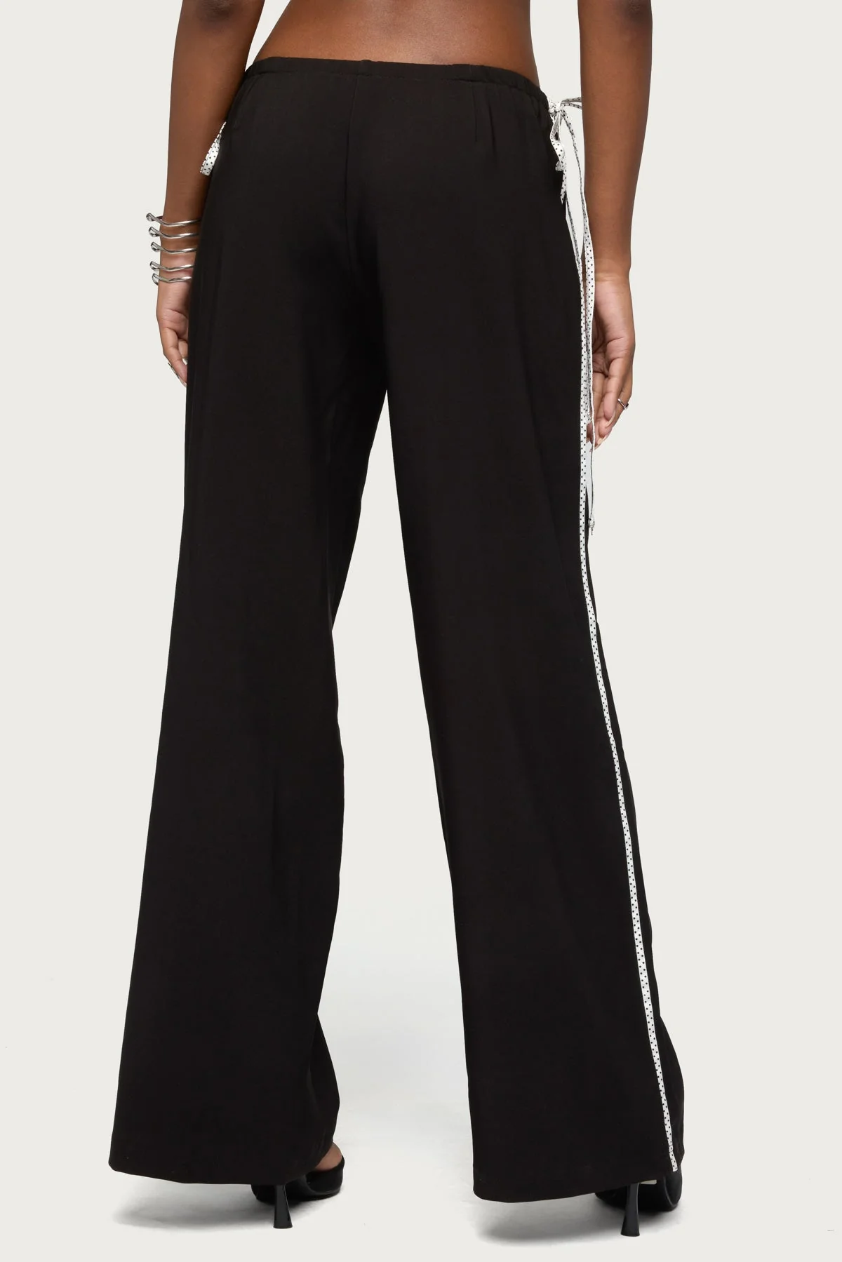 Mikah Dotted Ribbon Wide Leg Trousers - Image 4